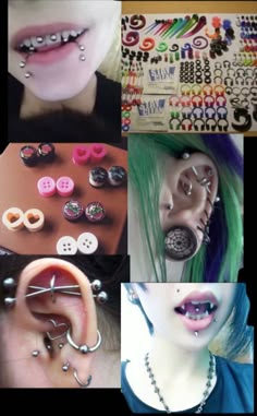 there are many different types of piercings