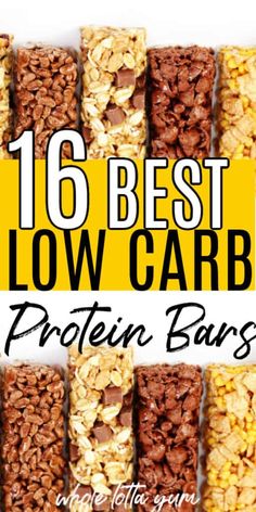 16 Best Low Carb Protein Bars High Protein Bars Homemade Low Carb, Low Carb High Protein Bars Recipes, High Protein Low Carb Breakfast Bars, Low Sugar Protein Bar, Low Carb Protein Bar, Low Carb High Protein Bars, Keto Protein Bars Recipe, Homemade Protein Bars For Diabetics, Protein Bars Homemade Healthy Low Carb