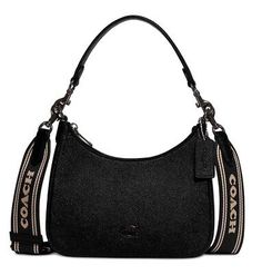 Trendy Fashion ?? Coach Hobo Black Small Crossgrain Leather Crossbody, Women's Bags & Handbags Top Designer Bags, Coach Hobo Bag, Coach Hobo, Hobo Crossbody Bag, Coach Crossbody, Webbing Strap, Coach Crossbody Bag, Black Crossbody, Black Cross Body Bag