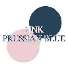 the words pink, russian blue and black