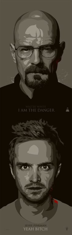 three different movie posters with the same character in each one's face and their name on