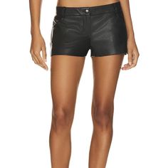 CULTNAKED black leather shorts size large. Found on revolve. Brand new with tags!!! Originally $180 Black Leather Shorts, Leather Shorts, Women's Shorts, Womens Bottoms, Black Leather, Size Large, Women Accessories, Womens Shorts, Outfit Accessories