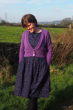 Nightingale & Dolittle: James C Brett JB108 cardigan & Emery dress Deep V, New Outfits, Sewing