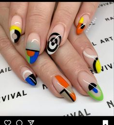 Summer Nail Looks, Nails Colors Summer, Summer Nail Art Designs, Looks Summer, Summer Nail Colors, Unghie Nail Art, Summer Nail Ideas, Retro Nails, Nail Looks