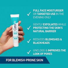 with 2% Salicylic Acid & Niacinamide for Blemish-Prone Skin 40ml Cerave Blemish Control Gel, Reduce Pores, Foaming Face Wash