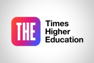 the times higher education logo on a white background