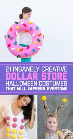 the cover of an insanely creative dollar store halloween costumes that will impress everyone