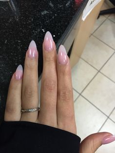 Natural almond shaped nails. Natural Acrylics, Acrylics Nails, Natural Acrylic Nails, Almond Shape Nails, Almond Nails Designs, Almond Acrylic Nails, Almond Nail, Almond Shape