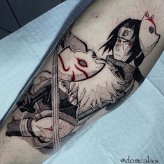 Kakashi Tattoo Anbu, Itachi And Kakashi Tattoo, Kakashi Anbu Mask Tattoo, Kakashi And Itachi Anbu, Anbu Mask Tattoos, Kakashi Anbu Mask, Anbu Tattoo, Itachi Tattoo