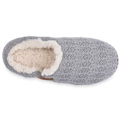 You won't want to take off these cozy clog slippers from GaaHuu.Click this FOOTWEAR GUIDE to find the perfect fit and more! SLIPPER FEATURES Easy slip on style Durable indoor/outdoor soleSLIPPER CONSTRUCTION Acrylic knit upper Polyester faux fur lining Memory foam-padded footbed Polyurethane outsoleSLIPPER DETAILS Imported Machine wash, dry flat Rounded toe Non-skid sole Slip-on styling 0.375-in. platform Size: Small. Color: Grey. Gender: female. Age Group: adult. Comfortable Comfy Slippers With Rubber Sole, Winter Cozy Clogs With Cushioned Footbed, Comfortable Indoor Slippers With Textured Sole, Cozy Winter Clogs With Cushioned Footbed, Comfortable Slippers With Woven Sole And Round Toe, Comfortable Winter Clogs With Textured Footbed, Comfortable Gray Slippers With Textured Footbed, Comfortable Clogs With Textured Footbed For Winter, Cozy Closed Toe Slippers With Cushioned Footbed