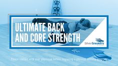 a woman is doing an exercise on a mat with the words ultimate back and core strength