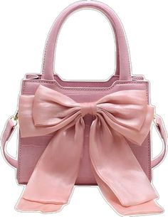 Spring Rectangular Bags With Bow, Rectangular Shoulder Bag With Bow For Shopping, Elegant Pink Bag With Detachable Bow, Trendy Everyday Bag With Bow, Trendy Tote Bag With Bow, Trendy Bags With Bow For Everyday Use, Trendy Bow Bags For Everyday Use, Pink Shoulder Bag With Bow, Trendy Bags With Bow For Daily Use