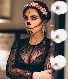 Beautiful Halloween Makeup, Halloween Make-up Looks, Cute Halloween Makeup, Halloween Makeup Diy