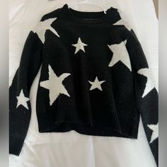 Never Worn Aqua Sweater, Dark Coquette, Star Sweater, 13th Birthday, Thrift Store Finds, Cute Sweaters, Casual Style Outfits, Sweater Black, Style Outfits