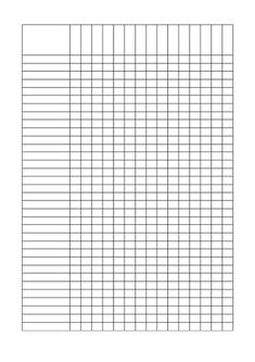 a blank graph paper with lines on the top and bottom, which are lined up in rows