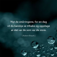 a quote from robert brault on water droplets