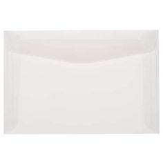 an empty white envelope on a white background