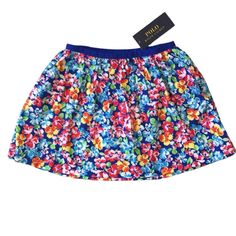 New With Tags Polo Ralph Lauren Floral Print Skirt Available In Sizes 5 And 6x. Get Your Little One In On Spring’s Hottest Trend With This Bright And Light Floral Skirt! Pet/Smoke Free Home. Girl Skirts, Floral Print Skirt, Print Skirt, Hottest Trends, Kids Bottoms, Floral Skirt, Polo Ralph, Polo Ralph Lauren, Floral Print