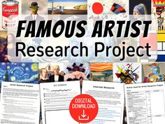 the famous art research project is featured in this image with text overlaying it