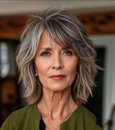 Medium Length Layered Hair Styles Over 50 Older Women, Fine Hairstyles With Bangs, Haircuts For Glasses Wearers, Medium Short Shaggy Haircuts, Bangs Over 50 Medium Hair, Haircut Women Over 50, Hairstyles For Fine Hair Over 50, Messy Hairstyles For Medium Length Hair, Haircuts For Women Over 60 Medium Length