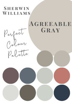 the color scheme for shewn williams's agreeable gray