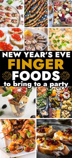 New Year’s Eve Appetizers – Whether you’re hosting a grand party or having an intimate gathering at home, these culinary delights are must-have to ringing in the New Year. Easy New Year’s Eve party foods that are sure to please the crowd. Bite sized appetizers, easy appetizers, appetizer dips, finger foods, New Year's Eve finger foods, New Year's Eve snacks. New Year’s Eve Sweet Appetizers, New Year's Appetizers, New Years Eve Dishes Appetizers, Finger Food New Years Eve, Snacks For Poker Night, Finger Food For New Years Eve, Nee Years Eve Appetizers, New Years Potluck Ideas Food, New Year Eves Food