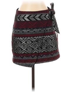 Express Casual Skirt Size: 2 Bottoms - used. 74% Polyester, 19% Rayon, 5% Spandex, 2% Metallic Fiber, Chevron/Herringbone | Express Casual Skirt: Burgundy Chevron/Herringbone Bottoms - Size 2 Casual Skirt, Herringbone, Womens Bottoms, Women Handbags, Size 2, Spandex, Skirt, Handbags, Clothes