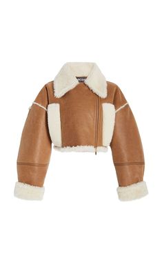 Neue Outfits, Shearling Jacket, Fall Outfits Women, Sleeves Pattern, Crop Jacket, Wool Jacket, Fur Jacket, Jacket Tops