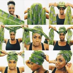 @kandiizheart Loving This Headwrap Tutorial! Guna Go Practice This One! #THENUBIANCROWN Turban Mode, Head Wrapping, Head Wrap Styles, Hair Wrap Scarf, Hair Scarf Styles, Mode Turban, Head Scarf Styles, Turban Style