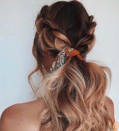 Latest Hair, Braids For Long Hair, June 15, Hair Dos, Scarf Hairstyles, Hair Day, Pretty Hairstyles, Hair Looks, Hair Goals