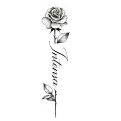 a rose with the word hope written on it