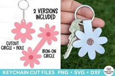 keychain cut files for svg, dxf and crict