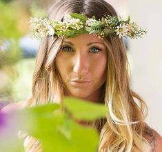 Botanical greenery flower crown spring Headdress Bridal Flower halo foliage vine hair wreath wedding accessories leaf headwreath celtic Wedding Hair With Greenery, Hair Wreath Wedding, Veil Ideas, Fall Greenery, Crown Headdress, Bridal Hair Wreath, Wedding Bridesmaids Dresses Blue, Mediterranean Wedding, Wedding Hair Wreath