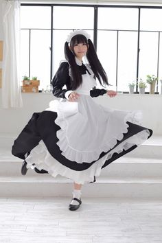 Maid Outfit Reference, Maid Outfit Anime, Outfit Reference, Model Pose