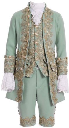 Rococo Costume, Prince Cosplay, Embellished Coat, Prince Costume, Fancy Outfit, Rococo Fashion, Victorian Costume, Theatre Costumes, Performance Dresses