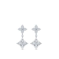 Color Blossom Long Earrings, White Gold And Diamonds - Jewelry - Categories | LOUIS VUITTON ® Elizabeth Grace, Louis Vuitton Earrings, Louis Vuitton Store, Earrings White Gold, Louis Vuitton Jewelry, Dream Clients, Louis Vuitton Official, Expensive Jewelry, Designer Fashion Jewelry