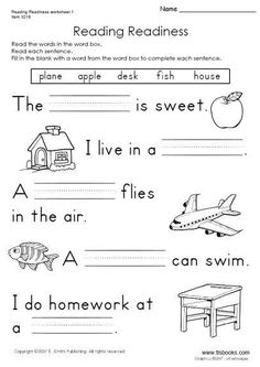 the worksheet for reading and writing words with pictures on it, including an image of