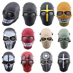 Half Face Mask, Skull Mask, Full Face Mask, Face Protection, Military Gear, Gas Mask