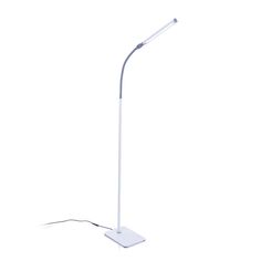 a white floor lamp on a white background