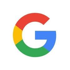 the logo for google is shown in red, yellow and green colors on a white background