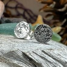 Realistic Moon Earrings – Celtic Crystal Design Jewelry Earrings Celtic, Moon Lover, Moon Stud Earrings, Moon Surface, Moon Studs, Moon Lovers, Crystal Design, Design Jewelry, Moon Earrings