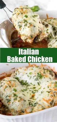 an image of italian baked chicken in a casserole dish