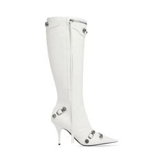 Balenciaga Store, White Balenciaga, Black Balenciaga, Balenciaga Women, Balenciaga Black, Shoes Boots Ankle, Balenciaga Shoes, Leather High Heels, Leather Wedge Sandals