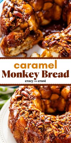 Caramel Monkey Bread is the perfect breakfast or dessert! It’s monkey bread mixed with sticky buns to make the best caramel pull-apart you’ve ever had! Mini Monkey Bread, Caramel Monkey Bread, Pecan Monkey Bread, Bread Desserts, Easy Monkey Bread, Brunch Items, Easy Brunch Recipes