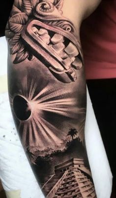 a person with a tattoo on their arm