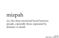 the words mizpah are written in black and white on a white background