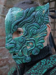 Tyger Claws, Lady Loki Cosplay, Japanese Demon, Oni Demon, Loki Cosplay, Tiger Mask, Dragon Mask, Oni Mask, Larp Costume