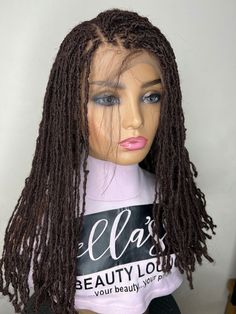 PLEASE NOTE: Before placing your order, help send your telephone number as required by courier service for shipping  Description Hair Type: Kanekalon Hair Dreadlocks  Braid Size: Medium size Baby hairs: yes  Length: Shoulder length Density: meduim Braid Colour: colour 33 Full lace wig Comes with elastic and stretchy cap (fits most head), making you navigate any way you want to because it is holding the wig tightly to your head. This item is new and available for immediate shipping Dread Wig, Kanekalon Hair, Hair Dreadlocks, Kanekalon Hairstyles, Sister Locs, Baby Hairs, Telephone Number, Full Lace Wig, Lace Wig