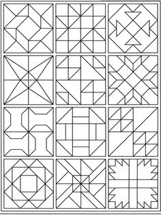 a quilt pattern that has been made in the style of squares and rectangles