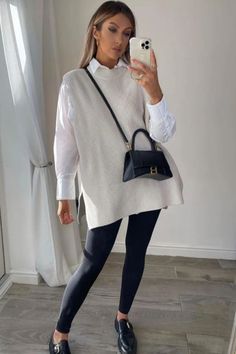 Outfit Leggins, Stylish Work Outfits, Casual Work Outfits, Looks Chic, Crochet Bags, Autumn Outfit, Outfit Inspo Fall